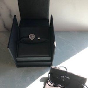 David Yurman ST CHRISTOPER Spiritual Sterling Silver Woven Bracelet Mens New